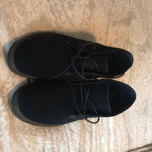 Blue suede shoes